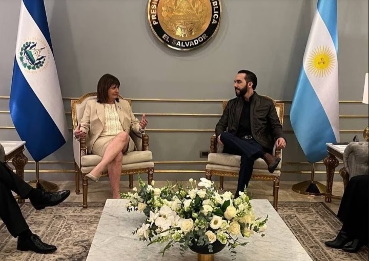PATRICIA BULLRICH SE REUNIÓ CON NAYIB BUKELE EN EL SALVADOR Y LANZO CRÍTICAS AL KIRCHNERISMO 