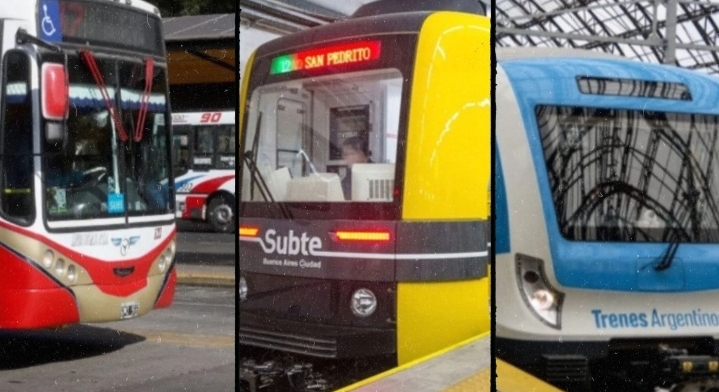 PARO DE TRENES, SUBTES Y COLECTIVOS: MEDIDAS CONFIRMADAS Y CÓMO FUNCIONARÁN
