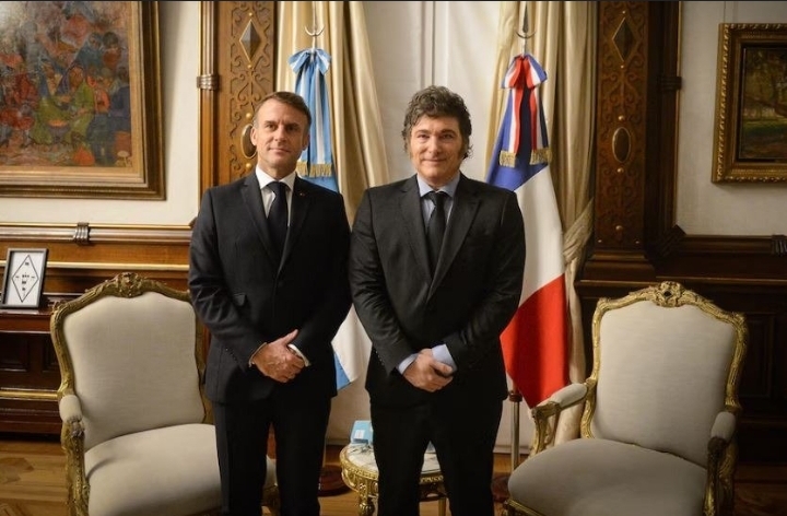 TRAS VISITAR A MILEI MACRON DIJO QUE FRANCIA 